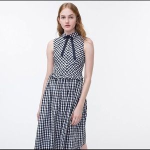 J. Crew MIDI Checkered dress
